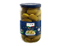Jar of green olives in brine with a blue label, 700g.
