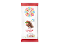 Milk chocolate bar with strawberry creme filling, featuring a Polish floral design.