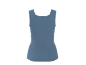 Women's blue ribbed tank top