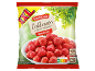 Frozen strawberries in a 1000g bag, unsweetened, with Nutri-Score A and preparation instructions.