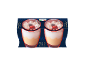 Zabaglione cherry ice cream in a double pack, with text indicating the flavor.