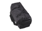 Black sports or travel bag with handles and mesh pockets