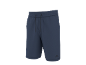 Men's dark blue sweat shorts with a drawstring and a subtle logo.