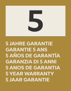 5 year warranty