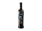 Bottle of Greek extra virgin olive oil with a black and blue label, 750ml.