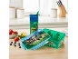Kids' lunch box and water bottle with puppy design, berries, and lemon.