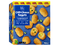 XXL chili-cheese nuggets with green peppers, cooking instructions, and spice levels.