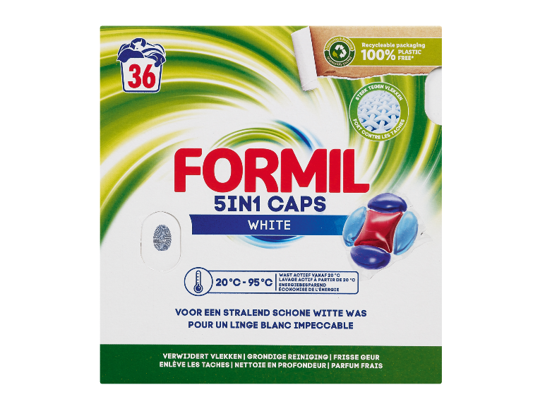 Packaging of FORMIL Waschmittelcaps All in 1 White