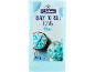 Pack of blue ready to roll icing with decorated cupcakes.