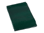 Folded green tarp with woven texture
