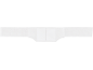 White disposable hygiene pad, unfolded.