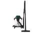 Wet-dry vacuum cleaner with a metal container and a long flexible hose