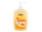 Milk and honey liquid soap that hydrates the skin in a pump bottle.