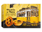 Pastéis de Nata box with two tarts and a Lisbon tram, 360g, 6 units.