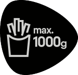 Max. 1000g fries.