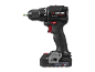 Black cordless drill/driver with a golden bit, 20V
