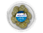 Green olives pitted with cheese, marinated with lemon, 150g.