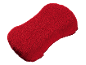 Red sponge for car washing or cleaning