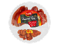 Assorted tapas tray with serrano ham, salami, and chorizo, 80 g.