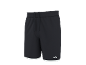 Black athletic shorts with a drawstring and white trim.