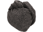 Dark grey hair towel twisted into a turban