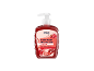 Red liquid soap with pomegranate scent, moisturizing and pH-skin neutral.