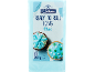 Pack of blue ready to roll icing with decorated cupcakes.