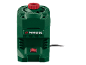 Green sharpener with a black cable and a red on/off switch.