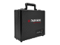 Black tool case with a red logo and signature, limited edition.