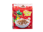 Box of Golden Puffs cereal with honey, featuring a cartoon dragon and a bowl of cereal.