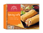 Frozen spring rolls with vegetables, chicken and ham, Chinese style, 350g package.
