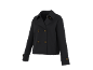 Black short jacket with brown buttons