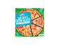 Two thin crust stonebaked pizzas with ham and pineapple, cooking time 13-14 minutes.