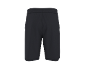 Men's black sports shorts, rear view