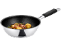 Wok pan with potatoes, bacon, and rosemary