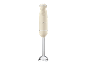 Beige immersion blender with control buttons and the inscription «1973».