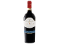 Red wine bottle with white and blue label, featuring 'Chianti Colli Senesi' text.
