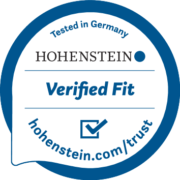 Quality seal: Tested in Germany, verified fit.