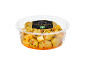 Deluxe pitted green olives with cheddar and herb dressing, 150g
