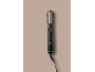 Black hair styling brush with golden details and 'BEAUTY' text.