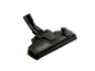 Black vacuum cleaner nozzle with adjustable brush.