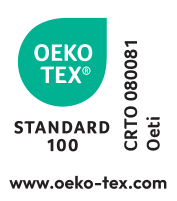 Textile seal STANDARD 100, number CRTO 080081, Oeti, www.oeko-tex.com