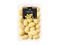 A clear plastic tray of gnocchi with a label indicating 'Summer Truffle Flavour' and 500g.