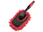 Red and black microfiber dust brush