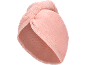 Pink microfiber hair turban.