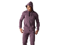 Men's aubergine tracksuit with hoodie and trousers