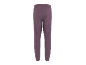 Women's purple sweatpants, back view.