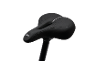 Black bicycle saddle with 'MEMORY FOAM' and 'AVESYSTEM' text on a black background.