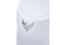 White kettle with a limescale filter.