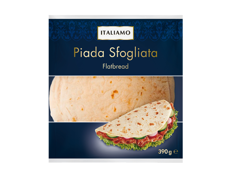 Italian flatbread with wrap filling, 390g.